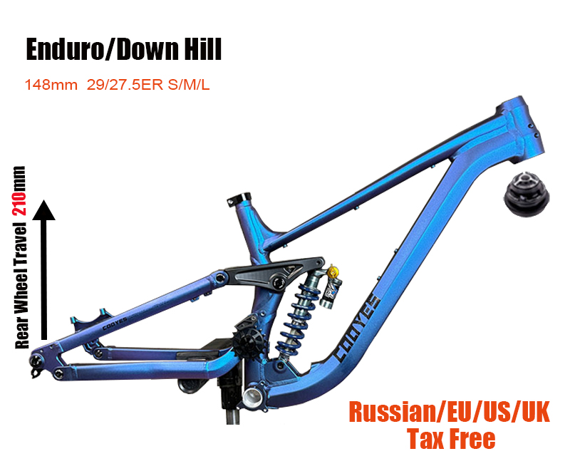 Mountain Biking Uk - Full Suspension Aluminium Fietsframe, Soft Tail,
