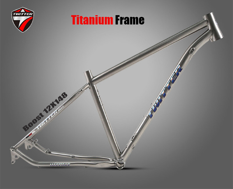 Mountain Biking Uk - Titanium frame voor MTB-fiets, Werner, steekas,