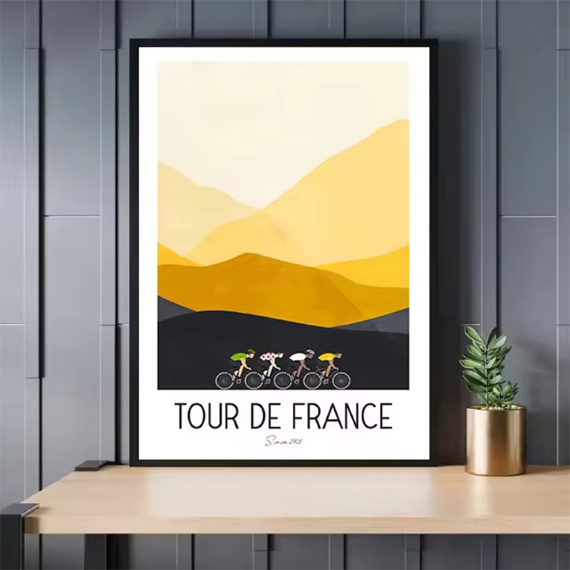 Aquarel Cycling Race Cyclist T - Mountain Biking France recensie en prijs